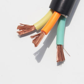LV Wielordzeniowy miedziany elastyczny przewód kablowy Okrągła / płaska gumowa osłona