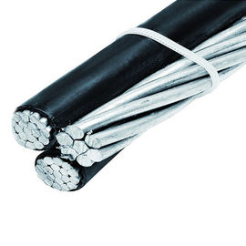 Napowietrzny kabel serwisowy Triplex o dużej gęstości Aluminiowy drut splotkowy